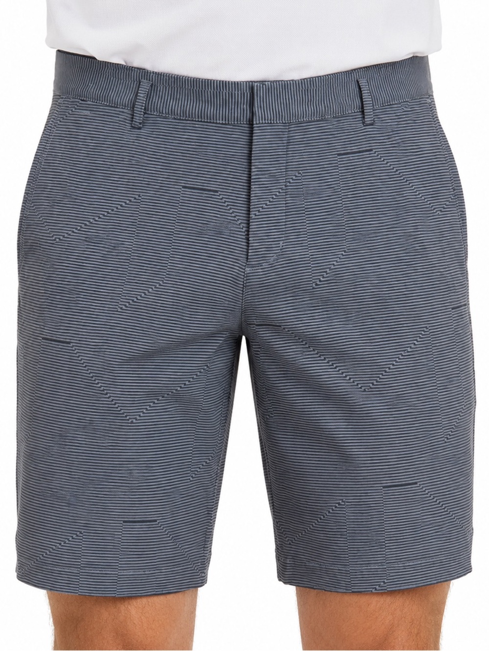 Nike Golf Dri-FIT Performance Shorts Gray Black Striped Men’s Size 32 Preppy